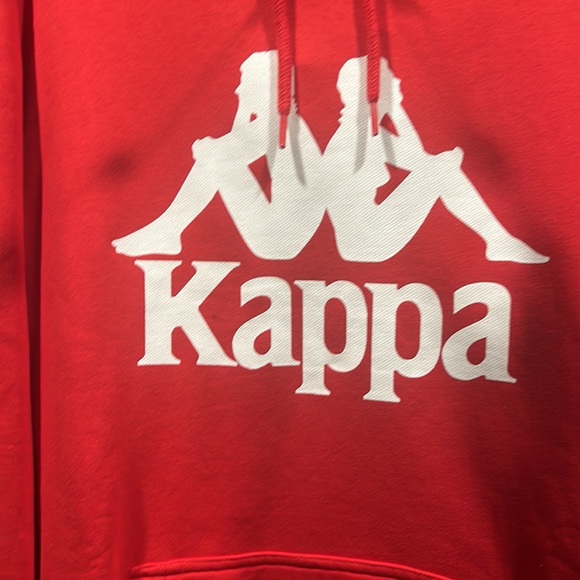 Kappa Long Sleeve Large Front Pocket Drawstring Hoodie w/Large Logo at Font-XXL - Picture 8 of 12